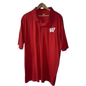 Knights Apparel Wisconsin polo men’s XL embroidered RED
